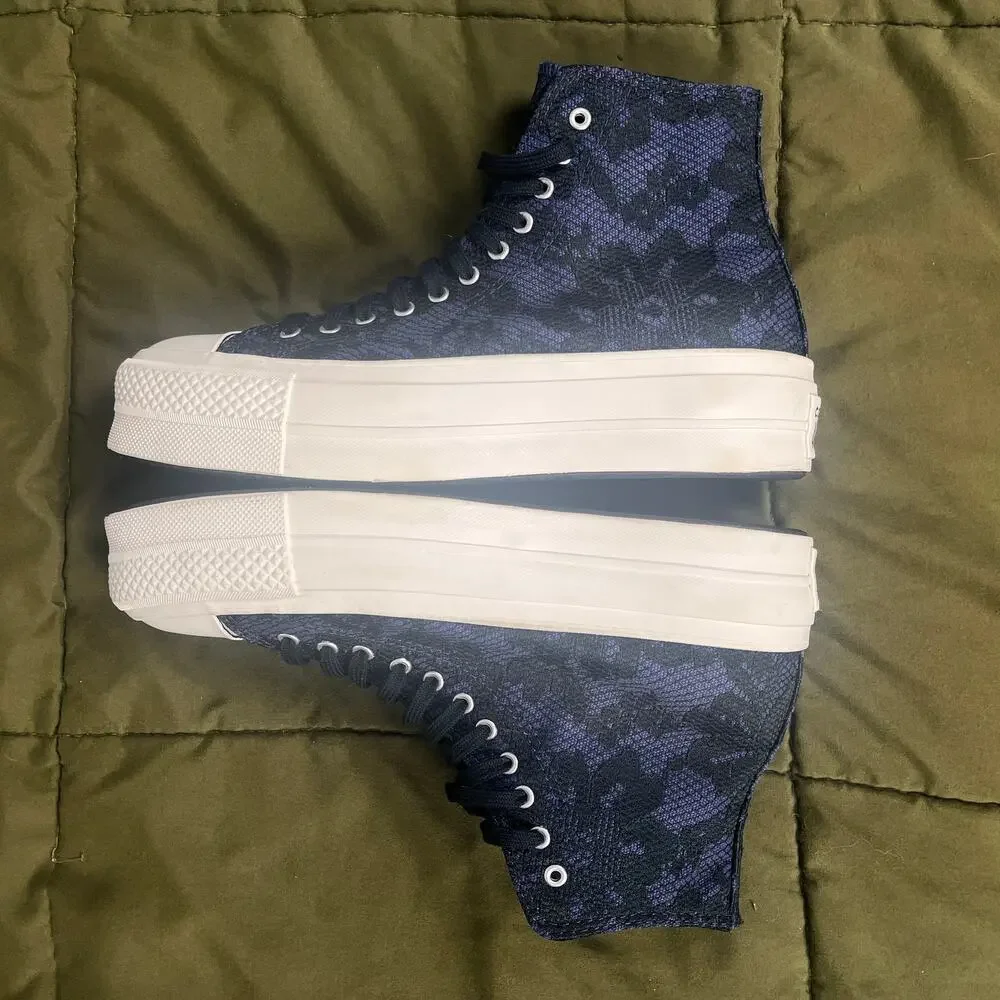 Converse All Star Shoes Black Purple Women 7 Whimsygoth Goblincoren Goth Punk - Picture 13 of 14